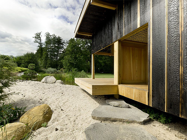 wooden tea  house design for a cottage garden (4)