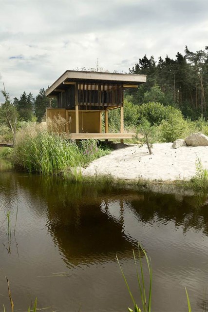 wooden tea  house design for a cottage garden (7)