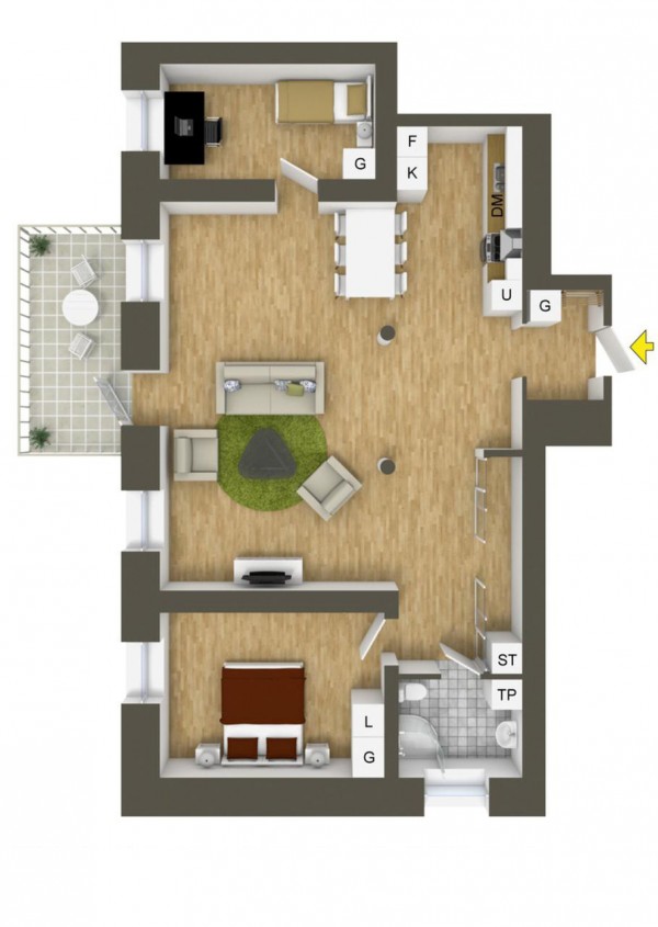 40 2 bedroom house plans (39)