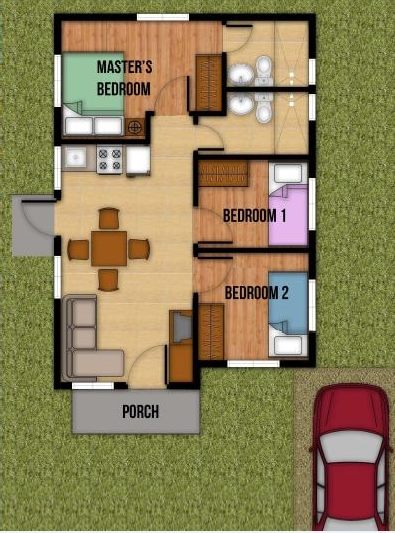Contemporary compact House 3 bedrooms 2 bathroom (1)
