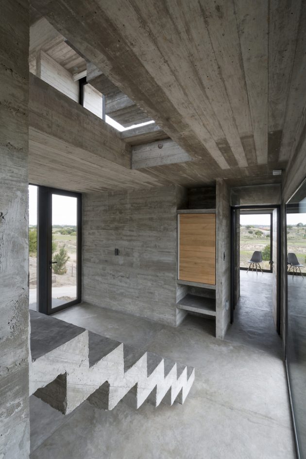 Modern House loft Design concrete glass and steel (5)