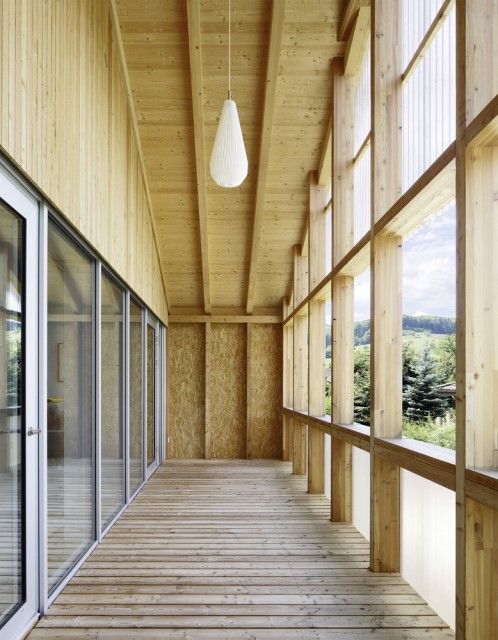 Contemporary villa house Wood decor (7)