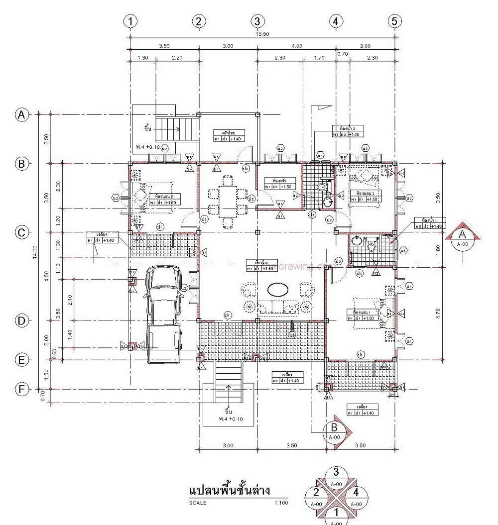 beautiful 150 sqm resort house plan (6)