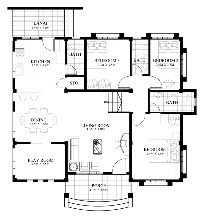classical house dignity shapes 3 bedrooms 3 bathrooms (1)