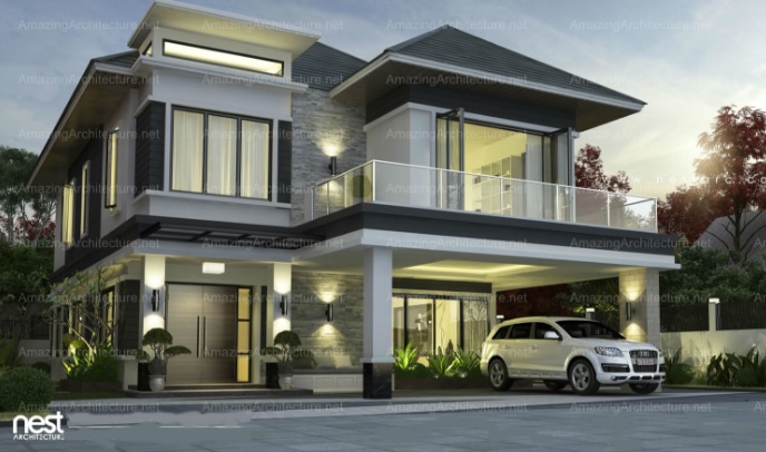 two-story contemporary home (3)