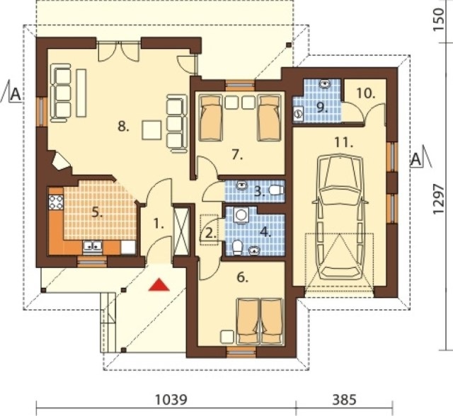 1-story contemporary home 2 bedroom 2 bathroom (2)