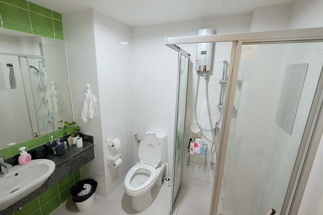 monotone bathroom condo renovation (3)