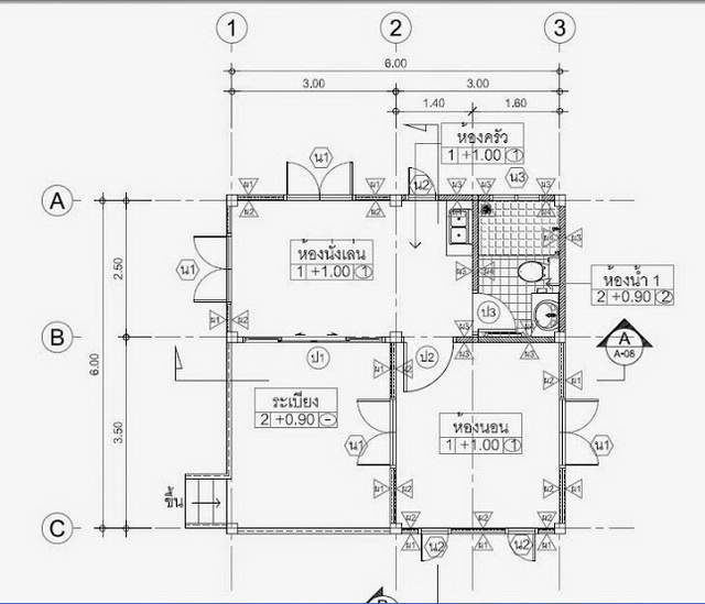 300k small thai contemporary house plan (6)