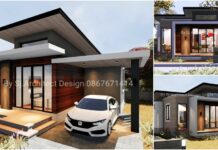 แบบบ้านสไตล์โมเดิร์น ตกแต่งดีไซน์บรรยากาศอบอุ่น มีฟังก์ชันครบถ้วน 3 ห้องนอน 2 ห้องน้ำ พื้นที่ 95 ตร.ม.