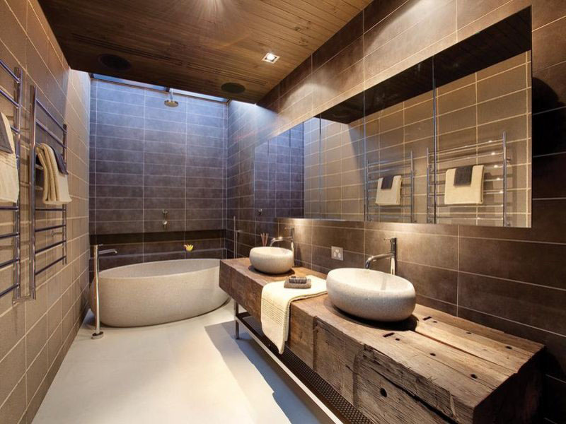 30 ไอเดียตกแต่งห้องน้ำสไตล์โมเดิร์น สร้างสวรรค์เล็กๆให้กับพื้นที่ ...