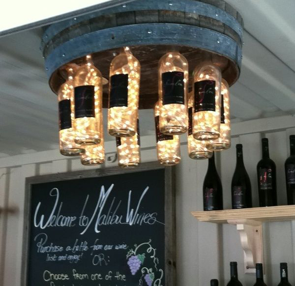 20 ideas for decorating house with wine bottles (11) – NaiBann – ในบ้าน ...