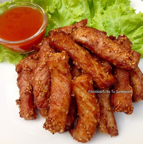 sesame fried pork recipe (6)