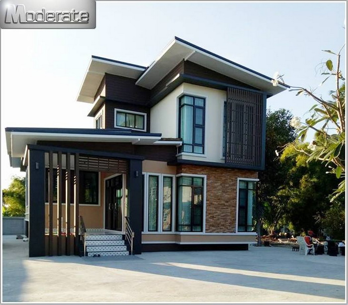 แบบบ้านชั้นครึ่ง สไตล์โมเดิร์น ดูทันสมัยในดีไซน์ที่แตกต่าง โดดเด่นทั้ง ...