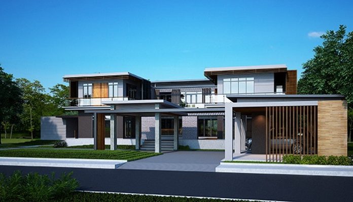 แบบบ้านสไตล์โมเดิร์นทรอปิคอล ครบครัน ขนาดใหญ่ ตอบโจทย์การใช้ชีวิตได้ ...
