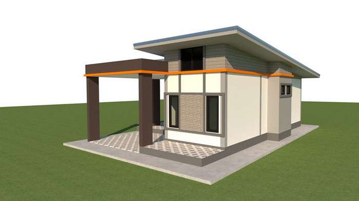 แบบบ้านสไตล์โมเดิร์น 3 ห้องนอน 2 ห้องน้ำ ครบครันทุกพื้นที่ใช้สอยสำหรับ ...