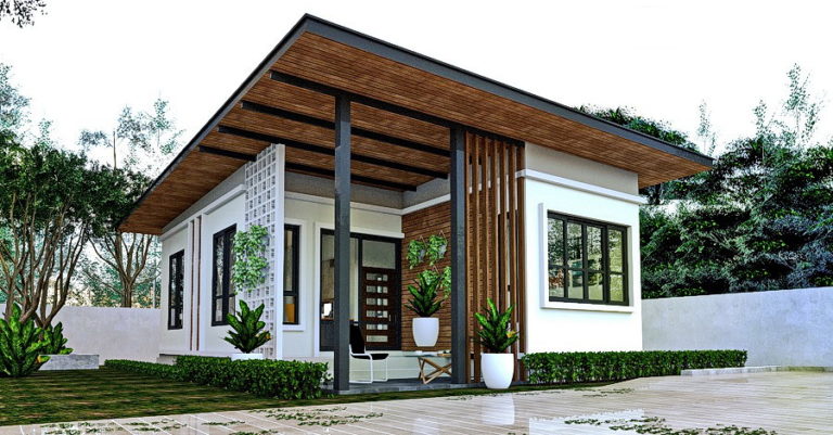 แบบบ้านโมเดิร์นขนาดเล็ก พร้อมฟังก์ชันแนวๆ 2 ห้องนอน 1 ห้องน้ำ พื้นที่ ...